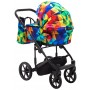 Коляска 2 в 1 Adamex Porto Light Lux Y-123 разноцветный калейдоскоп