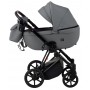 Коляска 2 в 1 Bair Infinity шкіра 100% BI-2233-AMO graphite (графіт)