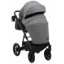 Коляска 2 в 1 Bair Kiwi шкіра 100% BK-21/15 сірий - графіт