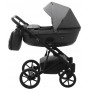 Коляска 2 в 1 Bair Kiwi шкіра 100% BK-21/15 сірий - графіт