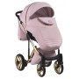 Коляска 2 в 1 Adamex Luciano Polar (Gold) Y813 розовый пудра (кожа) - розовый