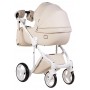 Коляска 2 в 1 Adamex Luciano шкіра 100% 67S бежевий