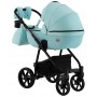 Коляска 2 в 1 Adamex Hybryd Plus BR233 блакитний - блакитна шкіра (видавлений точка)
