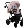 Коляска 2 в 1 Adamex Hybryd Plus BR229 рожевий (пудра) - рожевий (пудра) шкіра (видавлений точка)