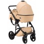 Коляска 2 в 1 Bair Leo кожа 100% GN-44 бежевый