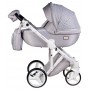Коляска 2 в 1 Adamex Luciano jeans Q201 світло-сірий (зигзаг)
