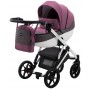 Коляска 2 в 1 Bair Next White Soft 50 темно-сиреневый