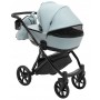 Коляска 2 в 1 Bair Tokyo кожа 100% 70 светло-серый
