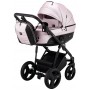 Коляска 2 в 1 Bair Play Plus BPL-108 розовый (пудра) перламутр - черный