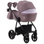 Коляска 2 в 1 Adamex Hybryd Plus кожа 100% BR332 сиреневый
