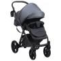 Коляска 2 в 1 Bair Next кожа 100% 19 графит (перламутр)