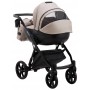 Коляска 2 в 1 Bair Next кожа 100% 22 латте