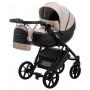 Коляска 2 в 1 Bair Next кожа 100% 22 капучино