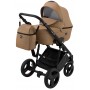 Коляска 2 в 1 Bair Leo кожа 100% GN-39 темный капучино