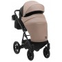 Коляска 2 в 1 Bair Kiwi кожа 100% BK-18/15 капучино - черный
