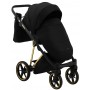Коляска 2 в 1 Adamex Belissa Special Edidion (Gold) PS-569 Чорний - Чорна шкіра (перфорація)