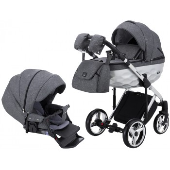 Коляска 2 в 1 Adamex Chantal Polar Star (Chrome) Star 2