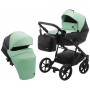 Коляска 2 в 1 Bair Kiwi кожа 100% BK-8/15 мятный - черный