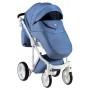 Коляска 2 в 1 Adamex Luciano jeans Q4 блакитний