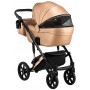 Коляска 2 в 1 Bair Polo (Cooper) кожа 100% 26C капучино (перламутр)