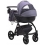 Коляска 2 в 1 Bair Next кожа 100% 14 сирень