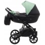 Коляска 2 в 1 Bair Kiwi кожа 100% BK-8/15 мятный - черный