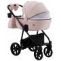 Коляска 2 в 1 Adamex Hybryd Plus BR229 рожевий (пудра) - рожевий (пудра) шкіра (видавлений точка)