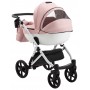 Коляска 2 в 1 Bair Next White Soft 72 светло-розовый