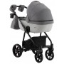 Коляска 2 в 1 Adamex Hybryd Plus BR242 графіт - сіра шкіра (видавлений точка)