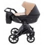 Коляска 2 в 1 Bair Kiwi Plus ECO BKP-18/15 капучино / черный