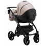 Коляска 2 в 1 Bair Next кожа 100% 22 латте