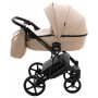 Коляска 2 в 1 Bair Marcel кожа 100%  капучино