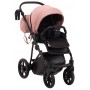 Коляска 2 в 1 Bair Infinity кожа 100% BI-2202-AMO pink powder (розовый пудра)