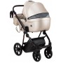 Коляска 2 в 1 Bair Infinity шкіра 100% BI-05 light beige pearl (світло-бежевий перламутр)