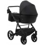 Коляска 2 в 1 Bair Kiwi шкіра 100% BK-15 Чорний