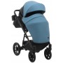 Коляска 2 в 1 Bair Kiwi шкіра 100% BK-7/15 блакитний-Чорний