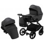 Коляска 2 в 1 Bair Kiwi Soft BKS-219 графит - графит (кожа)