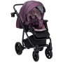 Коляска 2 в 1 Adamex Hybryd Plus шкіра 100% Y233CZ фіолетовий (перламутр)