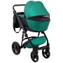 Коляска 2 в 1 Bair Mirello Plus шкіра 100% MP-35 зелений перламутр - чорний