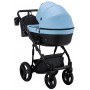 Коляска 2 в 1 Bair Play BP-7/69 блакитний-чорний