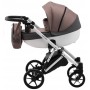 Коляска 2 в 1 Bair Next White Soft 52 темный капучино