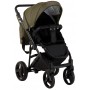 Коляска 2 в 1 Bair Mirello кожа 100% M-35/30 хаки - черный