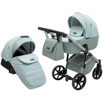 Коляска 2 в 1 Adamex Nola Natura 8 mint