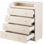 Пеленальний комод Babyroom Комод Ведмежа 102x80x50 ваніль