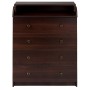 Пеленальный комод Babyroom Комод 4 тел.Big 102x80x50  орех темный