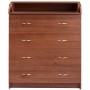Пеленальний комод Babyroom Комод 4 тел. Big 102x80x50 горіх лісовий