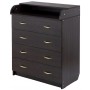 Пеленальний комод Babyroom Комод 4 тел. Big 102x80x50 венге