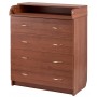 Пеленальний комод Babyroom Комод 4 тел. Big 102x80x50 горіх лісовий