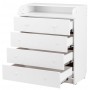 Пеленальний комод Babyroom Комод Ведмежа 102x80x50 білий