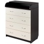 Пеленальний комод Babyroom Комод 4 тел. Big 102x80x50 венге-ваніль